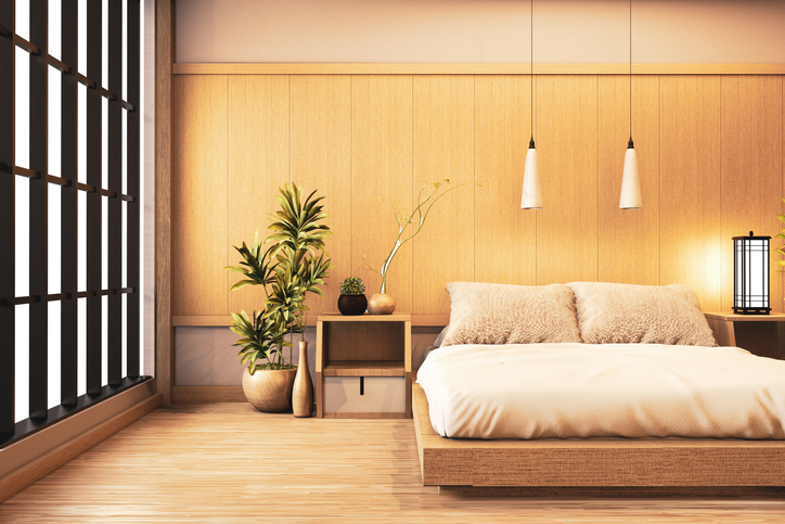 Camas estilo japonesas. - Japanese style beds.